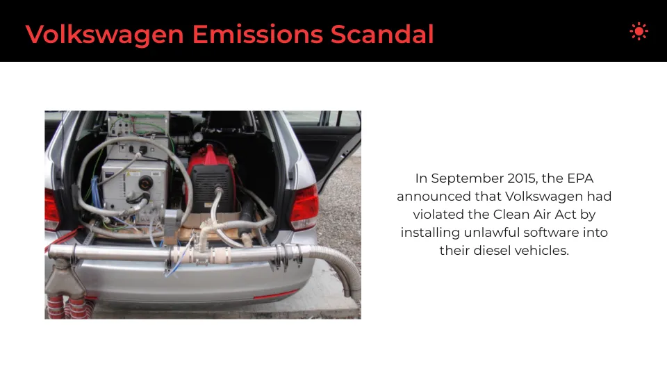 Vw Emissions Scandal